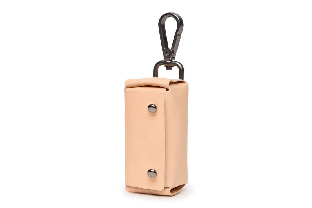 Leather poop bag